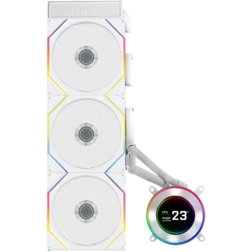 Система жидкостного охлаждения для процессора Lian Li HydroShift II LCD-C 360TL GHS2LCD36TW ARGB White (G89.GHS2LCD36TW.R0)