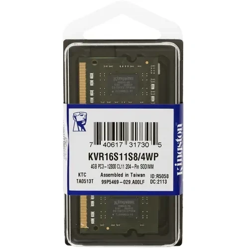 Оперативная память 4 Gb 1600 MHz Kingston (KVR16S11S8/4WP)