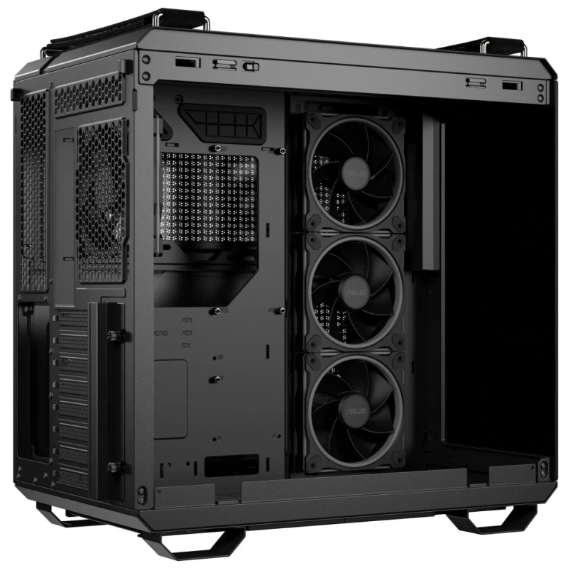 Компьютерный корпус ASUS TUF GAMING GT502 HORIZON TG ARGB Black (90DC0090-B19020) документация, контроллер ARGB, набор крепежа