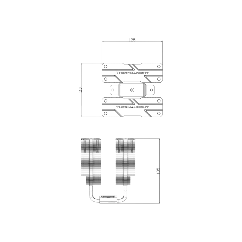 Кулер для процессора Thermalright Peerless Assassin 120 MINI Black (TRPA120MB)