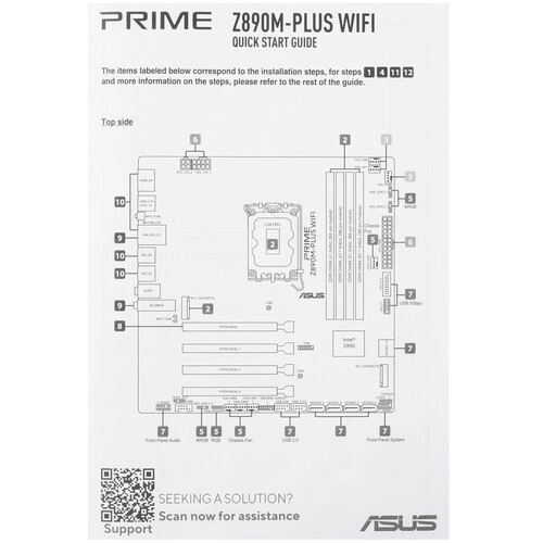 Материнская плата ASUS PRIME Z890M-PLUS WIFI (90MB1J80-M0EAY0)