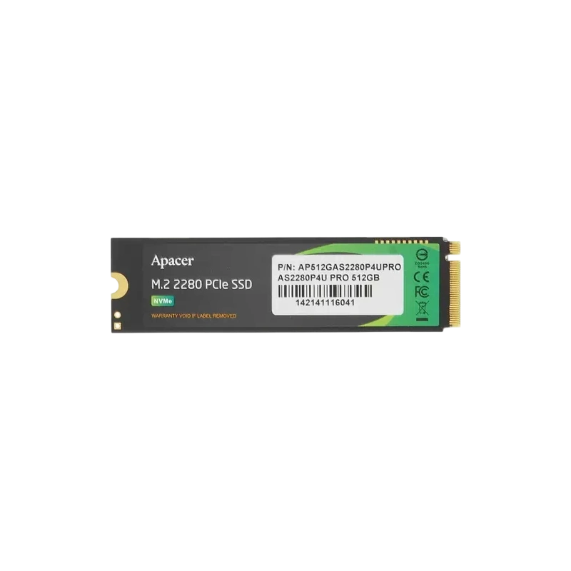 Твердотельный накопитель Apacer 512 Gb AS2280P4U M.2 (AP512GAS2280P4UPRO-1) BOX