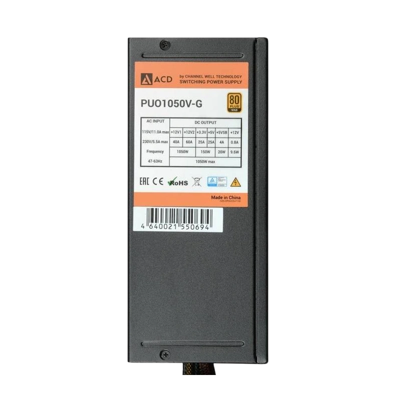 Блок питания ACD 1050W Black (PUO1050V-G)