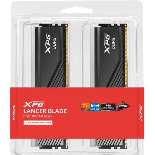 Оперативная память 32 Gb 6400 MHz ADATA XPG LANCER Blade RGB Black (AX5U6400C3216G-DTLABRBK)