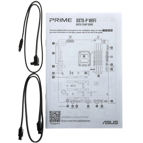 Материнская плата ASUS PRIME X870-P WIFI (90MB1IS0-M0EAY0) 2 x кабель SATA, антенна WiFi, документация