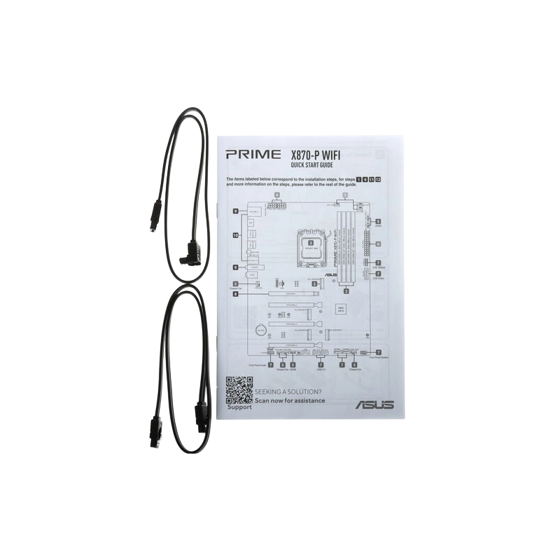 Материнская плата ASUS PRIME X870-P WIFI (90MB1IS0-M0EAY0) 2 x кабель SATA, антенна WiFi, документация
