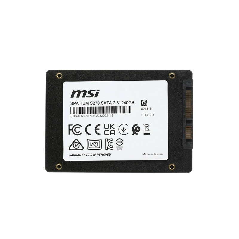 Твердотельный накопитель MSI 240 Gb SPATIUM S270 (S78-440N070-P83)