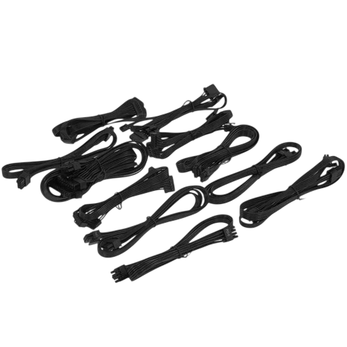 Блок питания Zalman 1000W TeraMax2 (ZM1000-TMX2) 16 Pin (PCIe 5.0 Connector Cable Details) кабельные стяжки, комплект кабелей