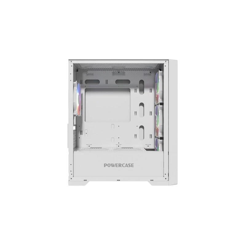 Компьютерный корпус Powercase ALISIO Micro X4W V2 TG ARGB White (CAMCXW-A4)