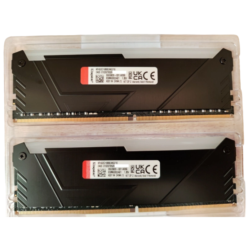 Оперативная память 16 Gb 3200 MHz Kingston FURY Beast RGB XMP Black (KF432C16BB2AK2/16)