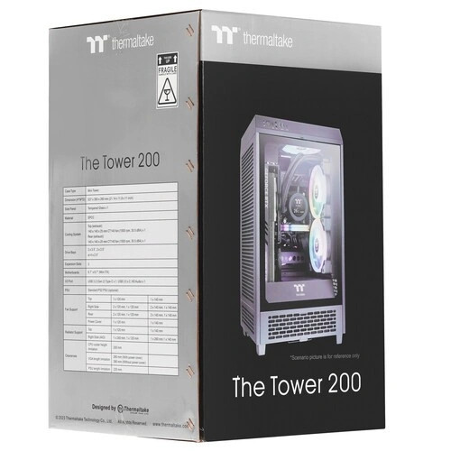 Компьютерный корпус Thermaltake The Tower 200 TG Black (CA-1X9-00S1WN-00) документация