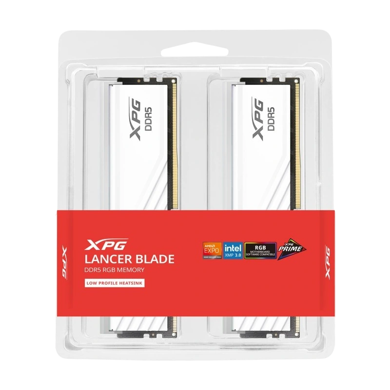 Оперативная память 32 Gb 6000 MHz ADATA XPG LANCER Blade RGB White (AX5U6000C3016G-DTLABRWH)