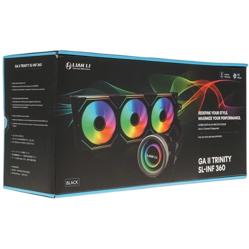 Система жидкостного охлаждения для процессора Lian Li GALAHAD II Trinity 360 SL-INF ARGB Black (GA2T36INB) (G89.GA2T36INB.R0) PWM