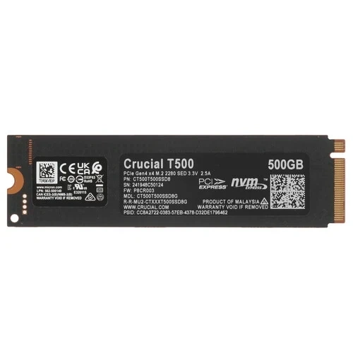 Твердотельный накопитель CRUCIAL 500 Gb T500 (CT500T500SSD8)