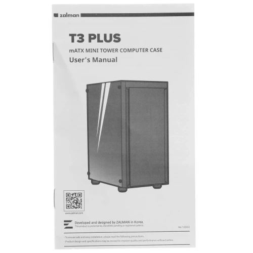 Компьютерный корпус Zalman T3 PLUS документация, набор крепежа