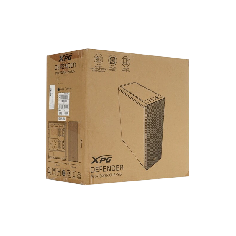 Компьютерный корпус ADATA XPG DEFENDER TG Black (DEFENDER-BKCWW) документация