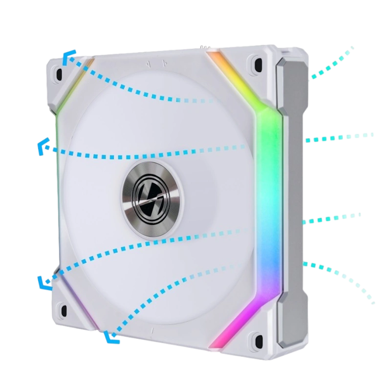 Вентилятор для корпуса UNI FAN SL Reverse ARGB White V2