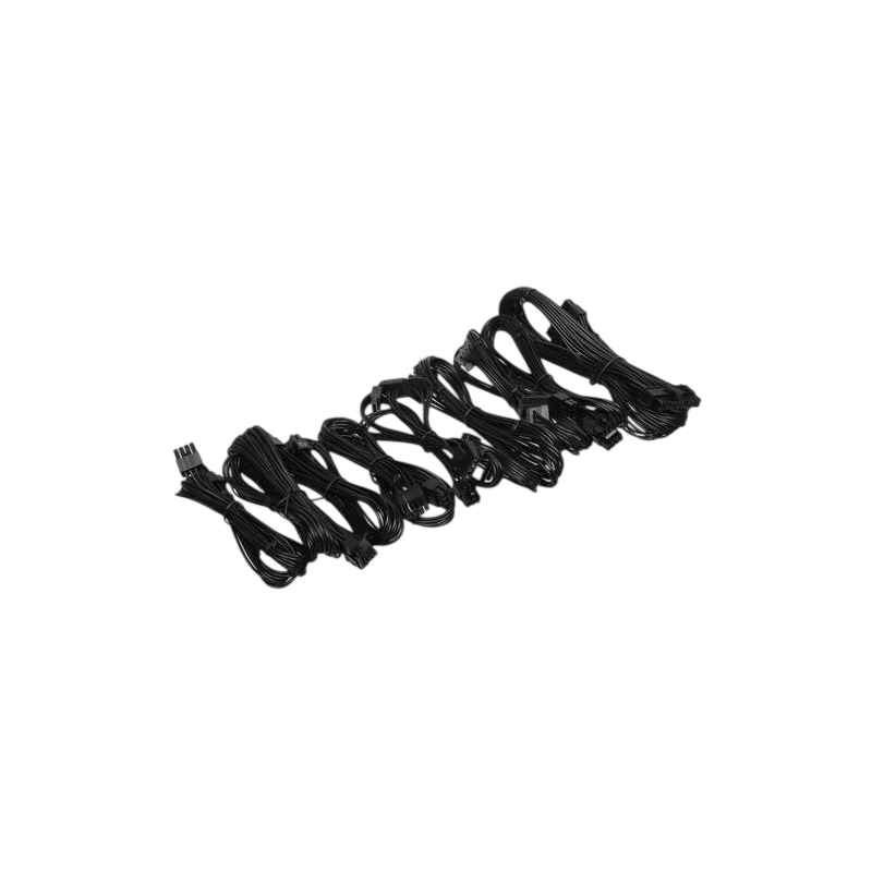 Блок питания Deepcool 850W PN850M (R-PN850M-FC0B-WGEU) 16 Pin (PCIe 5.0 Connector Cable Details) документация, кабельные стяжки, комплект кабелей, комплект крепежа