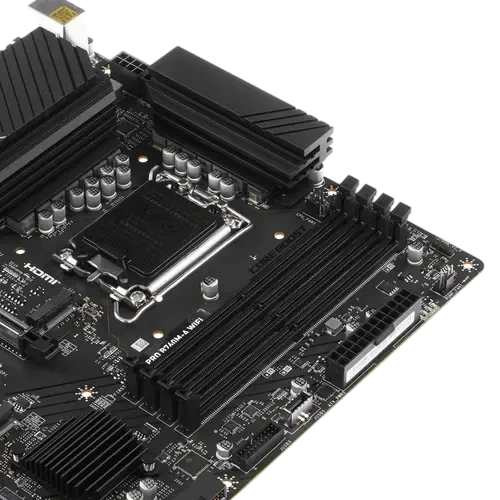 Материнская плата MSI PRO B760M-A WIFI антенна Wi-Fi, документация, задняя планка, кабель SATA, крепеж для разъема M.2
