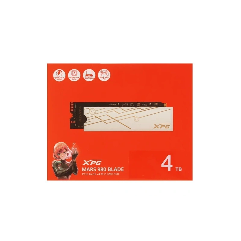 Твердотельный накопитель ADATA XPG 4000 Gb MARS 980 BLADE (SMAR-980B-4TCS) BOX