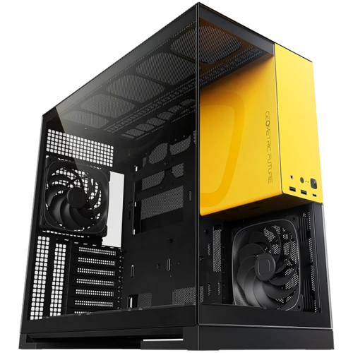 Компьютерный корпус Geometric Future Model 5 ARGB Black Yellow with fans (1AM5WKBY01100)