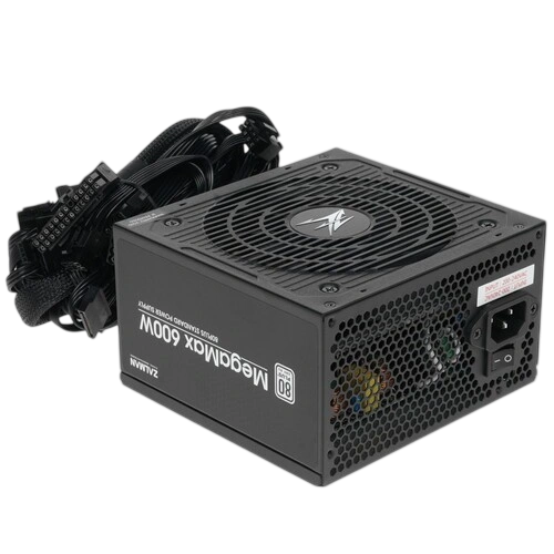Блок питания Zalman 600W MEGAMAX (ZM600-TXII) документация, кабельные стяжки, комплект крепежа