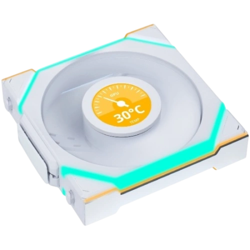 Вентилятор для корпуса Lian Li UNI FAN SL WIRELESS LCD 120 12SLLCD1W1W ARGB White (G99.12SLLCD1W1W.R0)