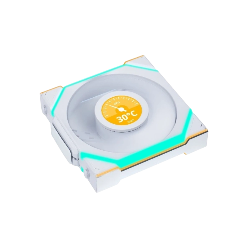Вентилятор для корпуса Lian Li UNI FAN SL WIRELESS LCD 120 12SLLCD1W1W ARGB White (G99.12SLLCD1W1W.R0)