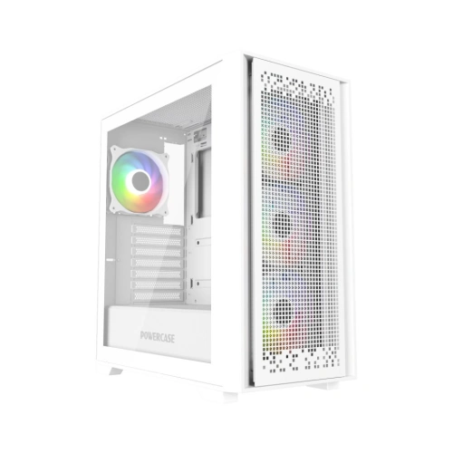 Компьютерный корпус Powercase ByteFlow TG ARGB White (CBFW-A4)
