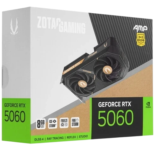 Видеокарта ZOTAC (ZT-B50600F-10M) GeForce RTX 5060 8GB AMP