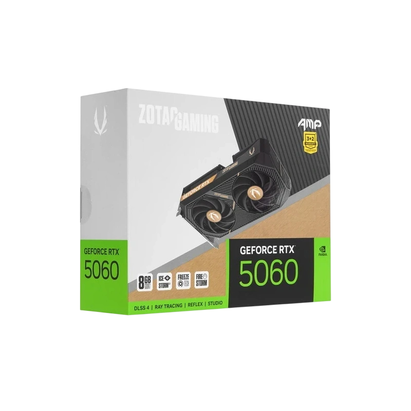 Видеокарта ZOTAC (ZT-B50600F-10M) GeForce RTX 5060 8GB AMP
