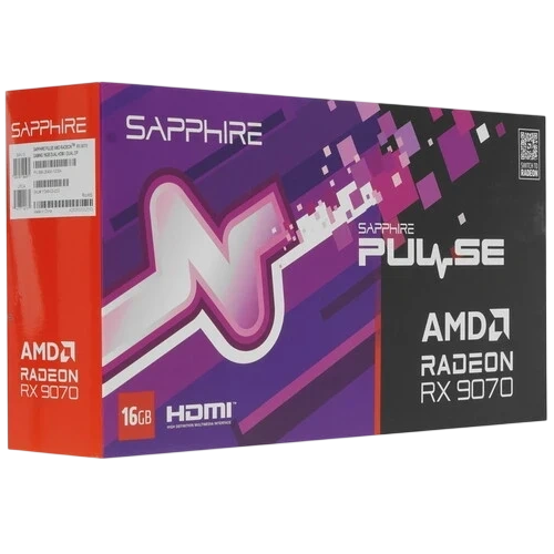 Видеокарта Sapphire (11349-03-20G) Radeon RX 9070 16GB PULSE 16GB