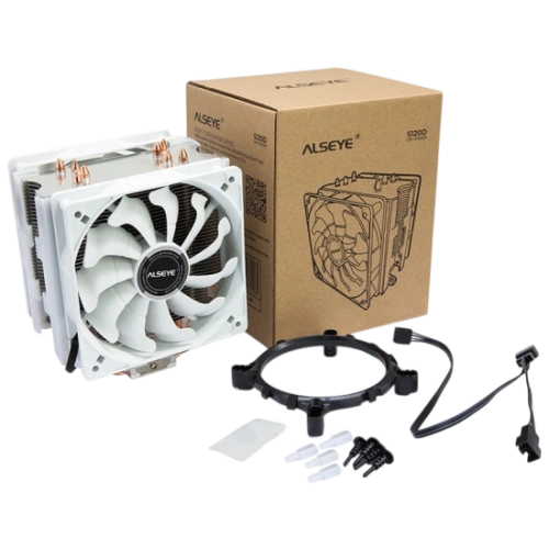 Кулер для процессора ALSEYE Universal White S120D-W PWM