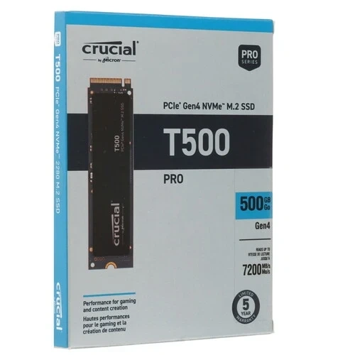 Твердотельный накопитель CRUCIAL 500 Gb T500 (CT500T500SSD8)