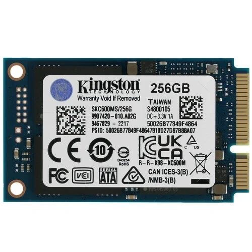 Твердотельный накопитель Kingston 256 Gb KC600 (SKC600MS/256G) BOX