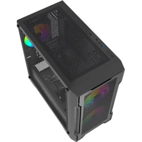 Компьютерный корпус Powercase Mistral Micro X3B ARGB Black (CMMXB-A3)
