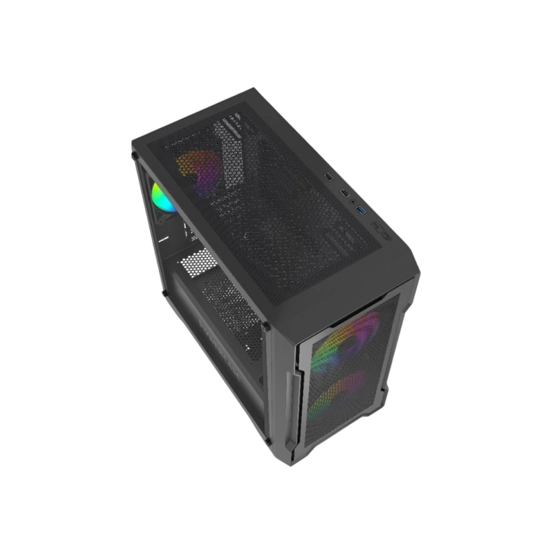 Компьютерный корпус Powercase Mistral Micro X3B ARGB Black (CMMXB-A3)