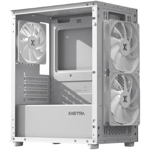 Компьютерный корпус XASTRA A303M TG 3FRGB White (A303M-2FC14F-1FC12F-D-WH)