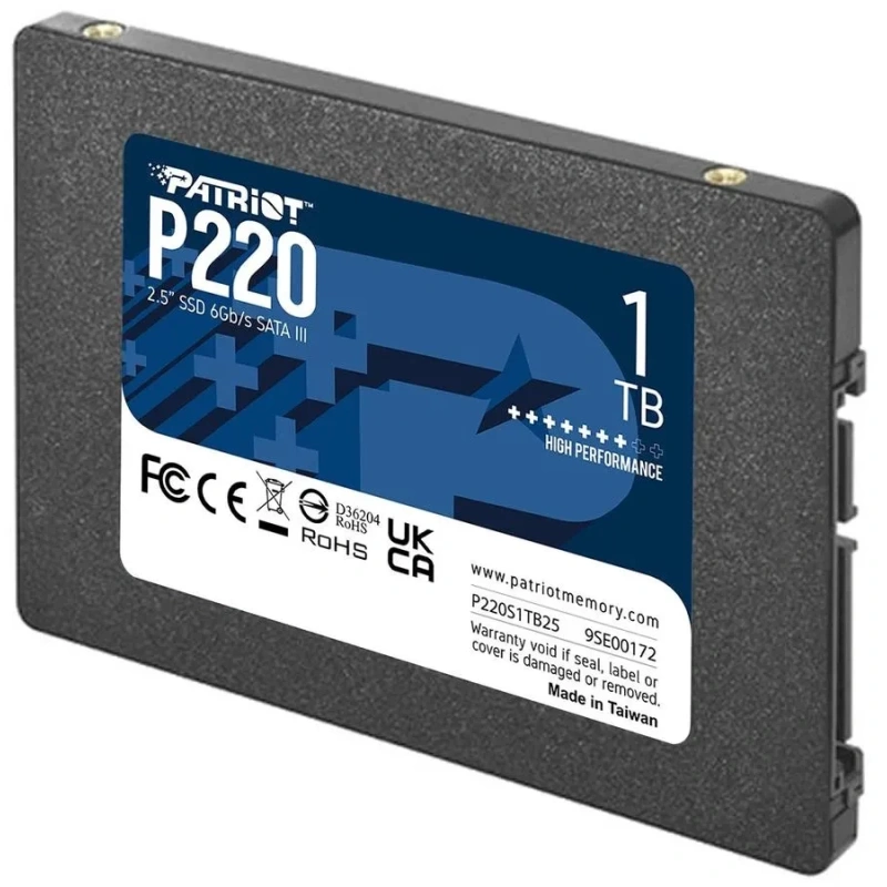 Твердотельный накопитель Patriot 1000 Gb P220 (P220S1TB25) BOX