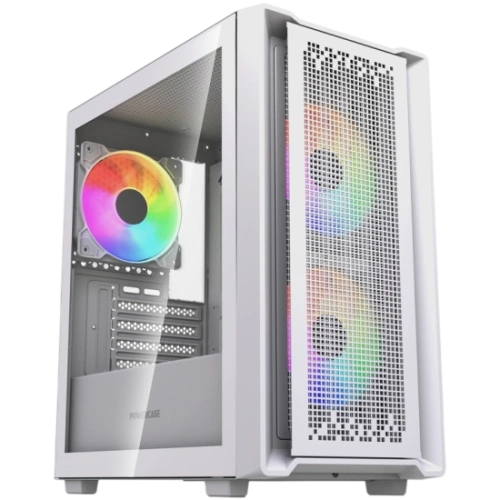 Компьютерный корпус Powercase Mistral SM04 TG ARGB White (CMMSM04W-A3)