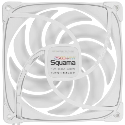 Комплект вентиляторов для корпуса Geometric Future Squama 2503W-14 ARGB White (1F2503W314000) крепежа