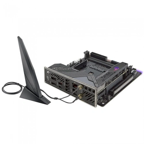 Материнская плата ASUS ROG STRIX X570-I GAMING 4 x кабель SATA, антенна Wi-Fi, диск с ПО, документация, задняя планка, удлинитель для ARGB