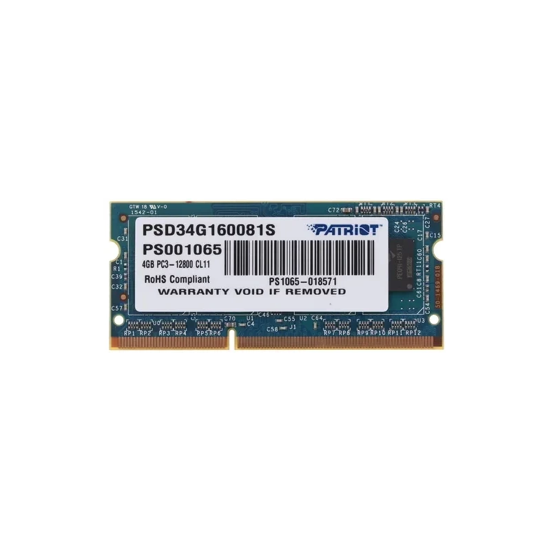 Оперативная память 4 Gb 1600 MHz PATRIOT SL (PSD34G160081S)