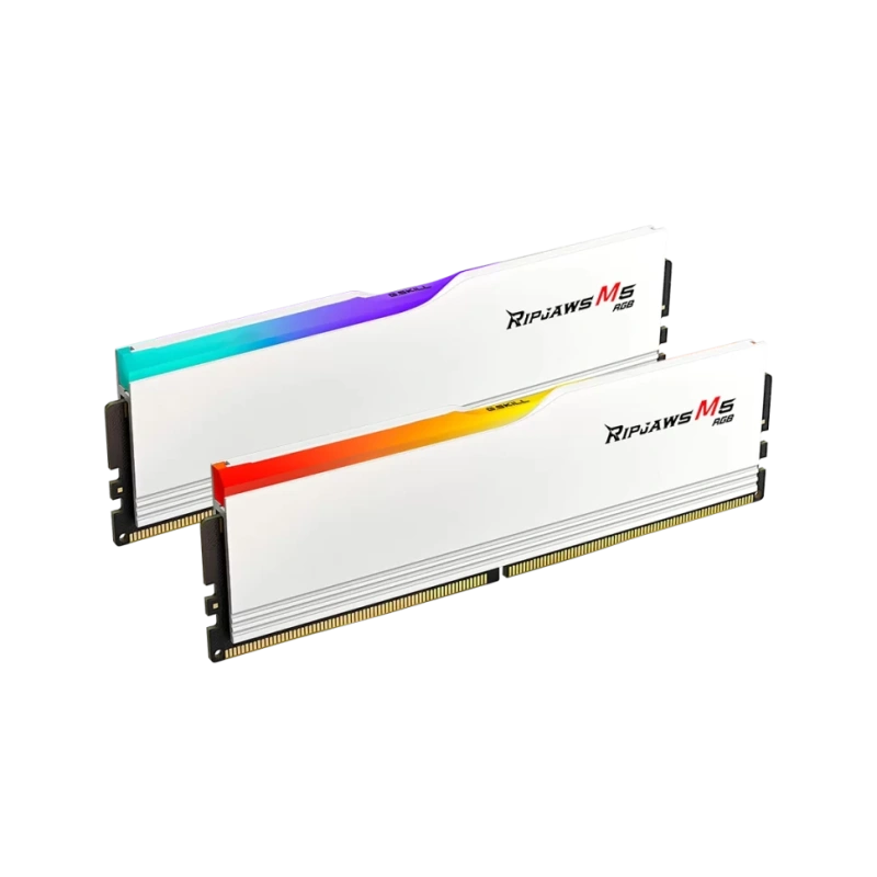 Оперативная память 64 Gb 6000 MHz G.Skill RIPJAWS M5 RGB White (F5-6000J3238G32GX2-RM5RW)