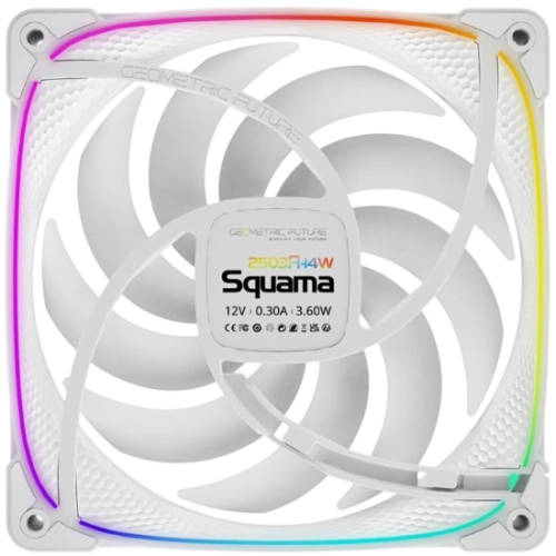Вентилятор для корпуса Geometric Future Squama 2503RW-14 Reverse ARGB White (1F2503R114100) комплект крепежа