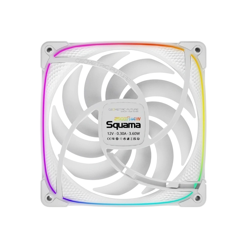 Вентилятор для корпуса Geometric Future Squama 2503RW-14 Reverse ARGB White (1F2503R114100) комплект крепежа