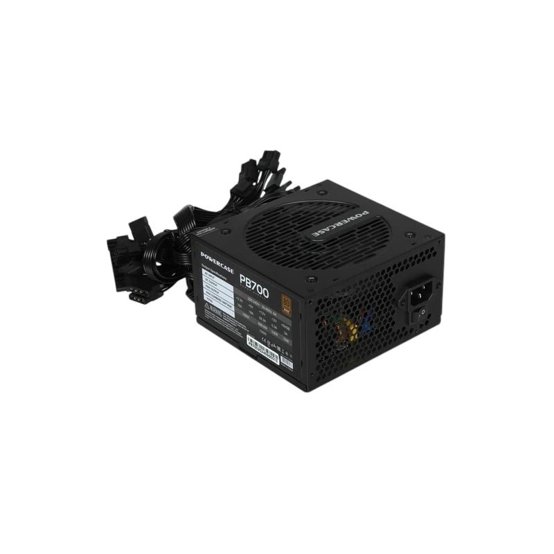 Блок питания Powercase 700W PB700 Black (PS-700B-DC) документация, комплект крепежа