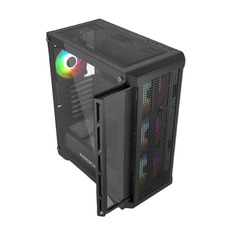 Компьютерный корпус Powercase ULTIMATE TG ARGB Black (CUB-A4)