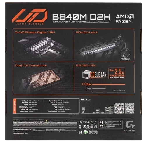 Материнская плата Gigabyte B840M D2H