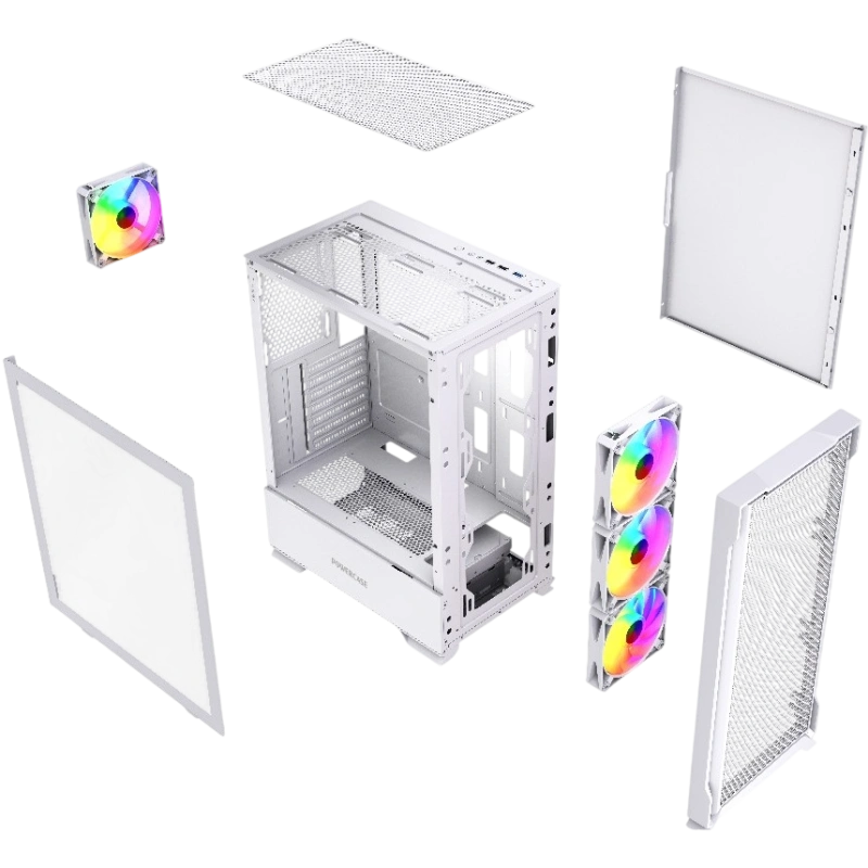Компьютерный корпус Powercase Mistral AZ4W ARGB TG White (CMAZW-A4)